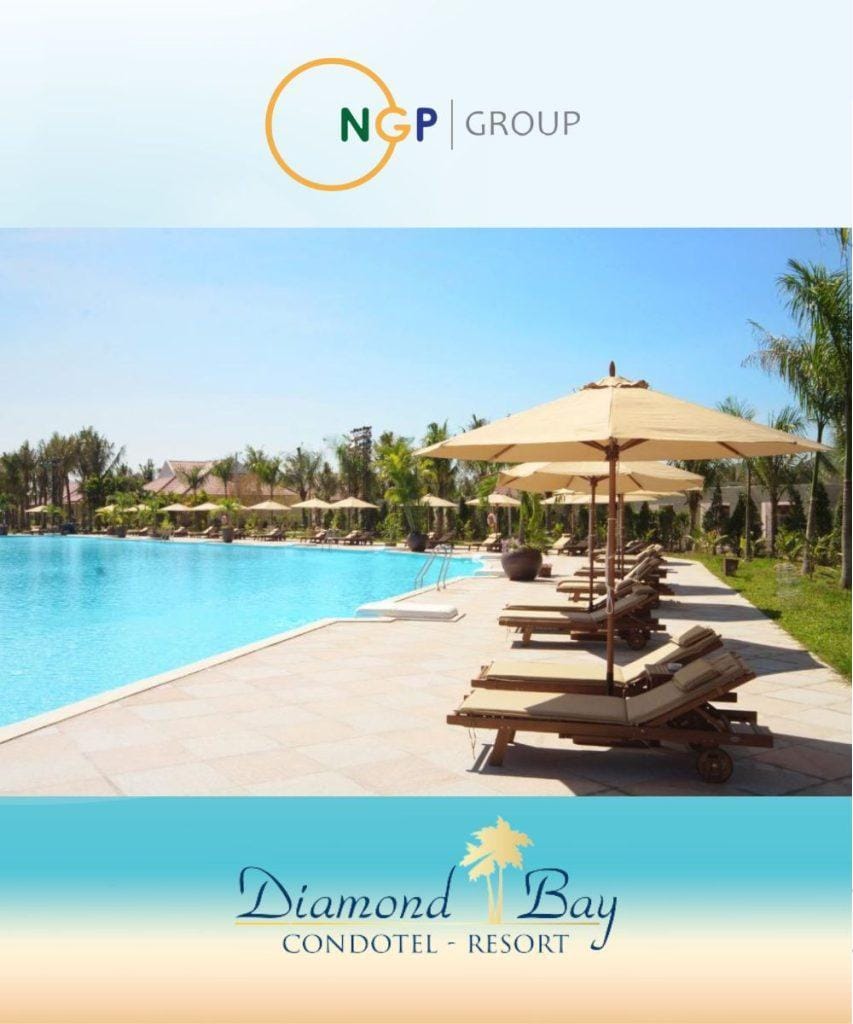 Cung cấp ghế tắm nắng và dù che cao cấp cho Diamond Bay Resort 5* Cung cấp dù che ghế tắm nắng