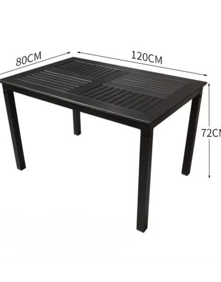 Bộ Bàn Ghế Khung Nhôm Nan Nhựa Composite Ngoài Trời bg17 Bộ Bàn Ghế Khung Nhôm Nan Nhựa Composite Ngoài Trời