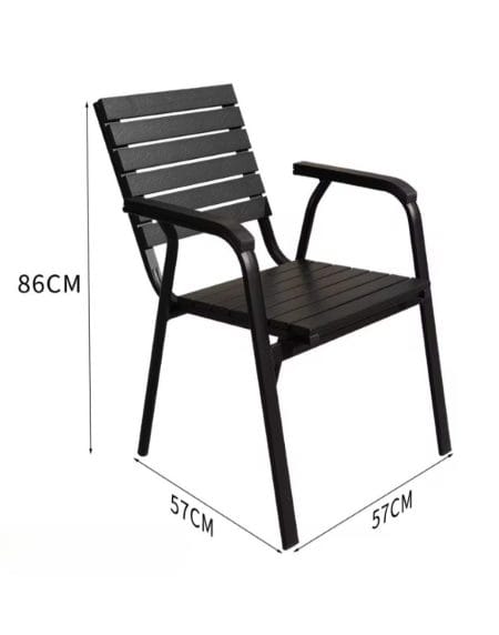 Bộ Bàn Ghế Khung Nhôm Nan Nhựa Composite Ngoài Trời bg17 Bộ Bàn Ghế Khung Nhôm Nan Nhựa Composite Ngoài Trời