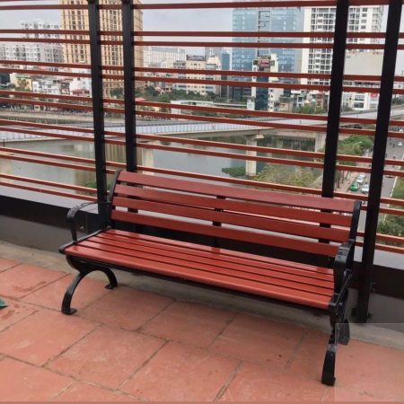 Ghế Công Viên Composite Màu Đỏ BG111