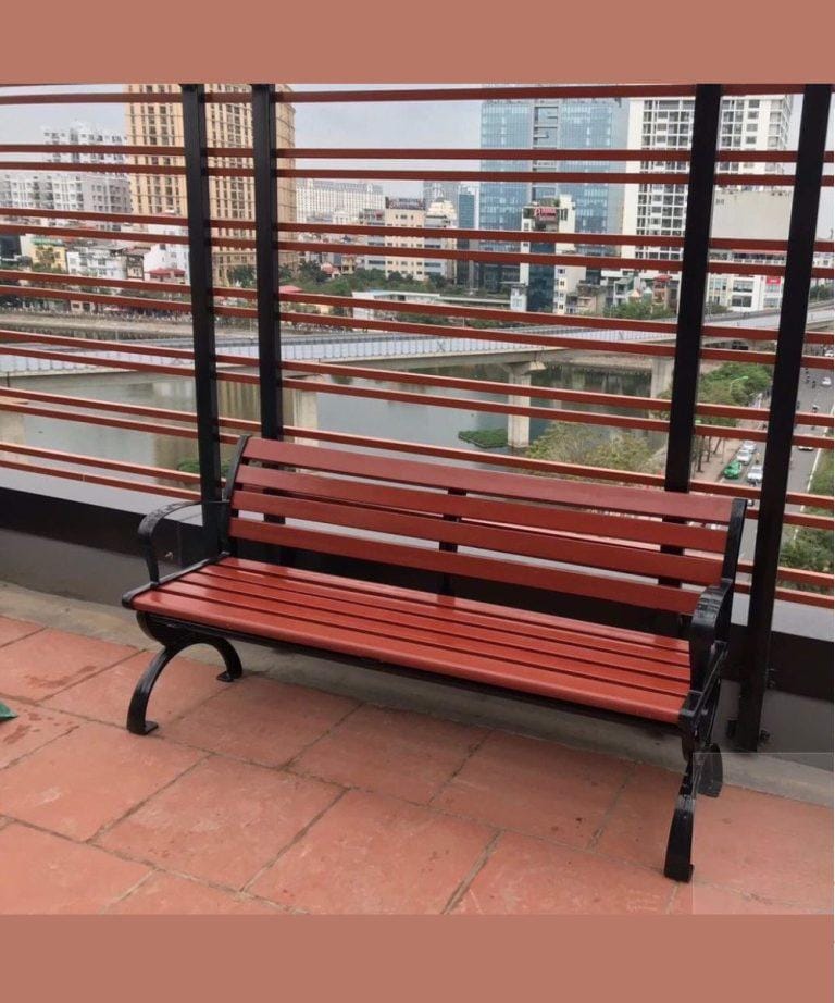 Trang chủ Ghế Công Viên Composite Màu Đỏ BG111