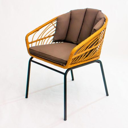 Alternative view of Bàn ghế nhựa giả mây ngoài trời BB030