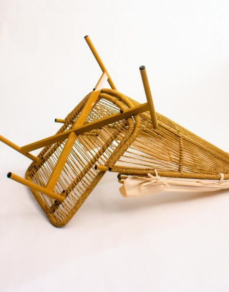 Ghế thư giãn nhựa giả mây có đệm lót mái dù G145 IMG 2741d7