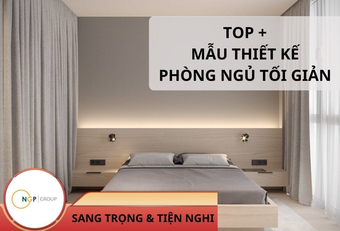 Mẫu thiết kế phòng ngủ tối giản