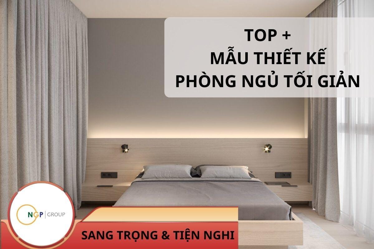 Mẫu thiết kế phòng ngủ tối giản