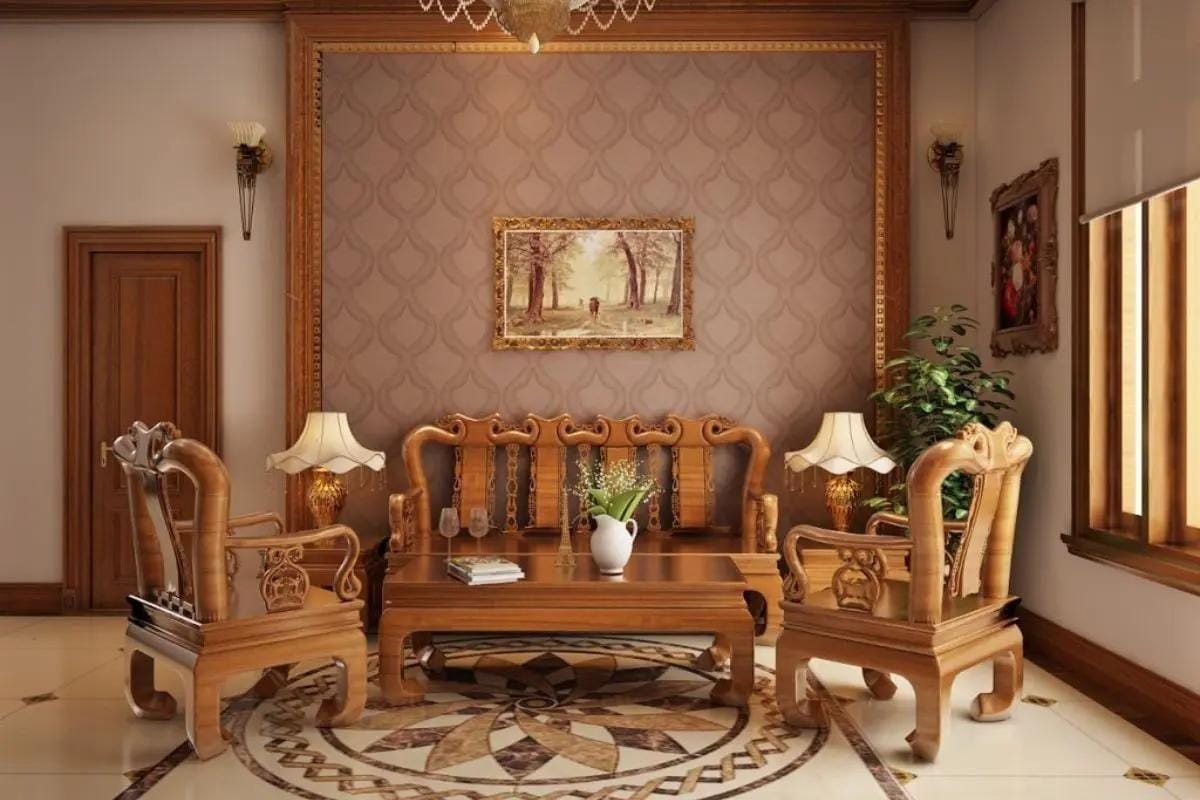 bàn ghế gỗ phòng khách