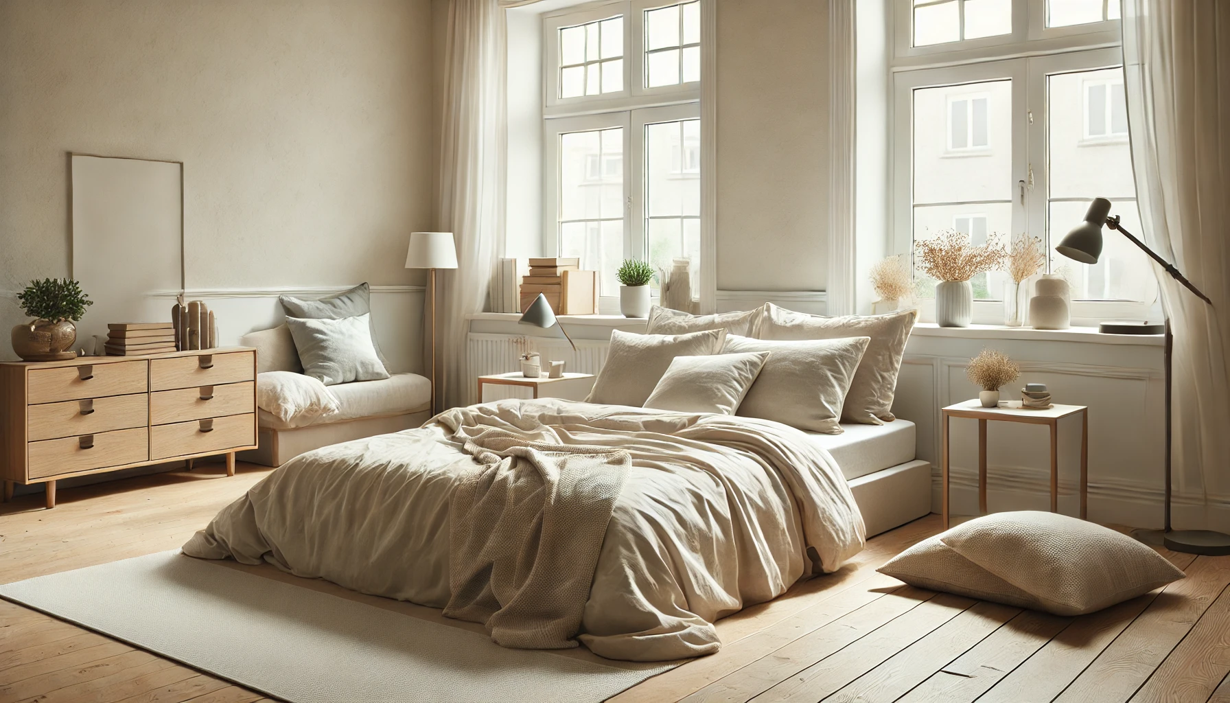 Bí quyết trang trí nội thất phòng ngủ đẹp và ấm cúng Phòng ngủ gọn gàng sạch sẽ sẽ giúp bạn có cảm giác thoải mái hơn