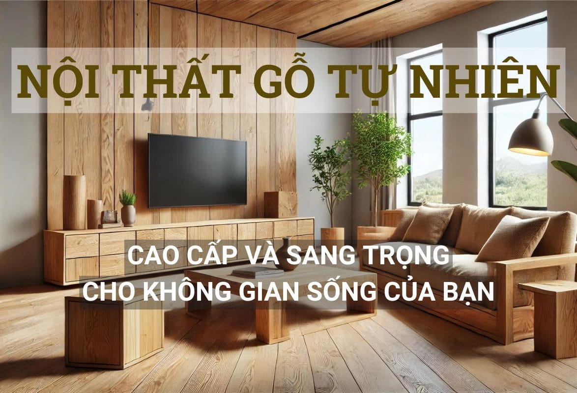 Thiết kế nội thất gỗ tự nhiên hiện đại