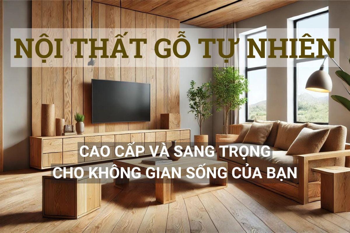 Thiết kế nội thất gỗ tự nhiên hiện đại