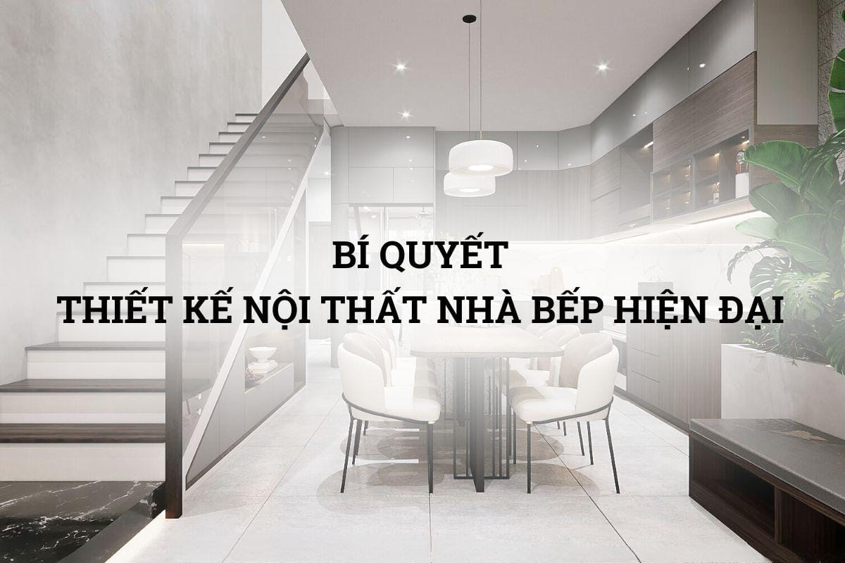 thiết kế nội thất nhà bếp hiện đại