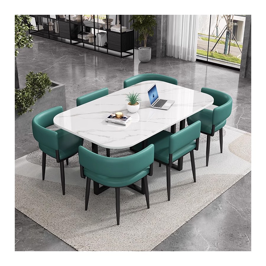 Bàn Ăn Đá Cẩm Thạch 6 Ghế Hiện Đại Cho Nhà Hàng Bàn Ăn Đá Cẩm Thạch 6 Ghế Hiện Đại Cho Nhà Hàng