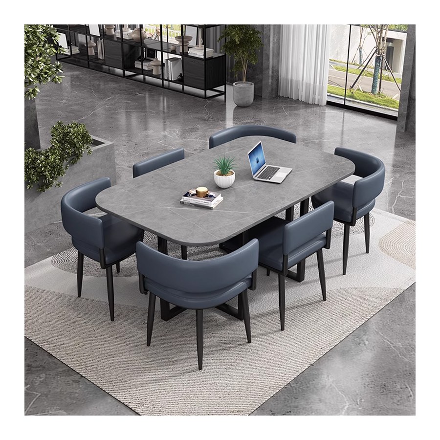 Bàn Ăn Đá Cẩm Thạch 6 Ghế Hiện Đại Cho Nhà Hàng Bàn Ăn Đá Cẩm Thạch 6 Ghế Hiện Đại Cho Nhà Hàng