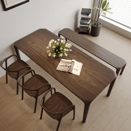 Bàn Ăn Gỗ Óc Chó Bắc Mỹ Hiện Đại Sang Trọng Bàn Ăn Gỗ Óc Chó Bắc Mỹ Hiện Đại Sang Trọng