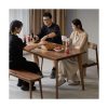 Bàn Ăn Gỗ Óc Chó Tối Giản Chống Nước 1.2-1.8m