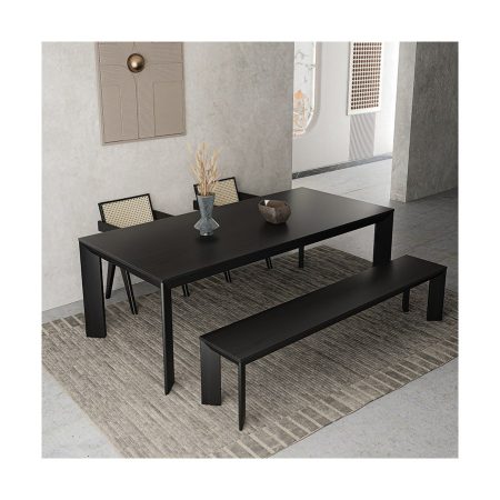 Bàn Ăn Gỗ Sồi Tự Nhiên Hiện Đại Dài 6 Người
