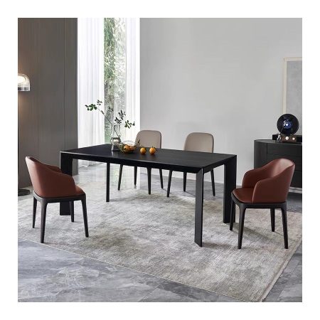Bàn Ăn Gỗ Sồi Tự Nhiên Hiện Đại Dài 6 Người