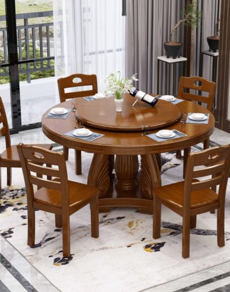 Bàn Ăn Gỗ Tự Nhiên 8 Ghế Xoay 360 Độ Hiện Đại Bàn Ăn Gỗ Tự Nhiên 8 Ghế Xoay 360 Độ Hiện Đại