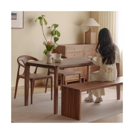 Bàn Ăn Gỗ Tự Nhiên Bắc Âu Đơn Giản Chống Nước Bàn Ăn Gỗ Tự Nhiên Bắc Âu Đơn Giản Chống Nước