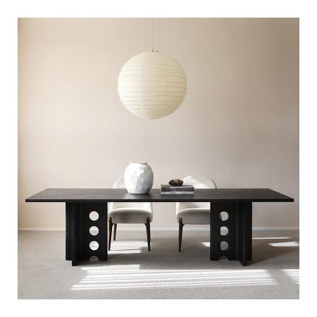 Bàn Ăn Gỗ Tự Nhiên Bắc Âu Sang Trọng Dài