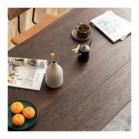 Bàn Ăn Gỗ Tự Nhiên Bắc Âu Tối Giản Chống Nước