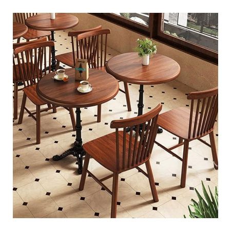Bàn Ăn Gỗ Tự Nhiên Cổ Điển Chống Thấm