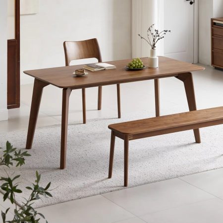 Bàn Ăn Gỗ Tự Nhiên Hiện Đại Cho 6 Người