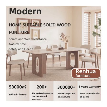 Bàn Ăn Gỗ Tự Nhiên Thiết Kế Tối Giản Hiện Đại Bàn Ăn Gỗ Tự Nhiên Thiết Kế Tối Giản Hiện Đại