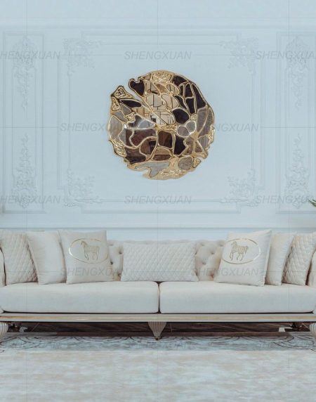 Bàn Ăn Hiện Đại Bằng Đá Marble và 8 Ghế Kim Loại Sang Trọng Bàn Ăn Hiện Đại Bằng Đá Marble và 8 Ghế Kim Loại Sang Trọng
