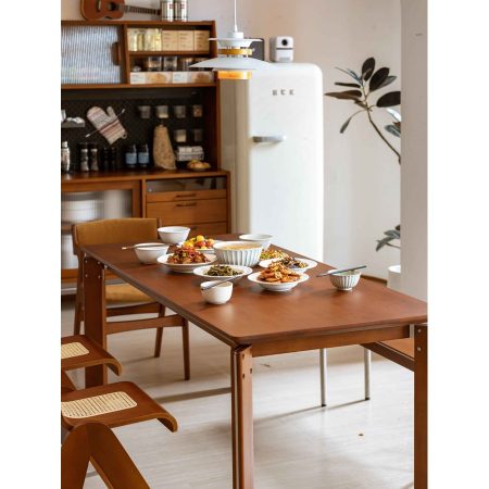 Bàn Ăn Hình Chữ Nhật Gỗ Tự Nhiên Sang Trọng Dành Cho Gia Đình Bàn Ăn Hình Chữ Nhật Gỗ Tự Nhiên Sang Trọng Dành Cho Gia Đình