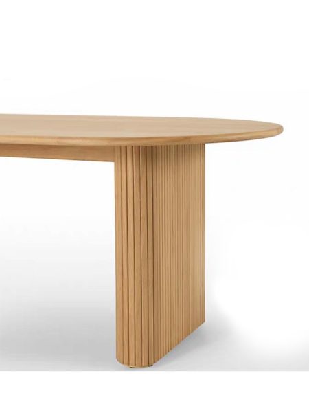 Bàn Ăn Oval Gỗ Sồi Hiện Đại 2.6 Mét Sang Trọng Bàn Ăn Oval Gỗ Sồi Hiện Đại 2.6 Mét Sang Trọng