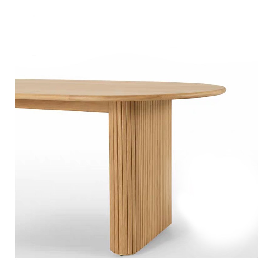 Bàn Ăn Oval Gỗ Sồi Hiện Đại 2.6 Mét Sang Trọng Bàn Ăn Oval Gỗ Sồi Hiện Đại 2.6 Mét Sang Trọng