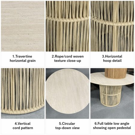 Bàn Ăn Tròn Gỗ MDF Hiện Đại Chân Kim Loại