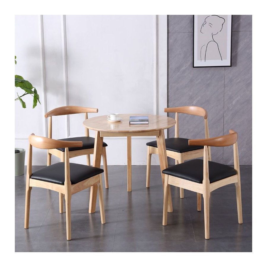 Bàn Ăn Tròn Gỗ Tự Nhiên 4 Ghế Hiện Đại Bàn Ăn Tròn Gỗ Tự Nhiên 4 Ghế Hiện Đại