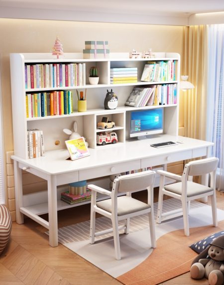 Bàn Học Trẻ Em Gỗ Hiện Đại Bền Bỉ Có Kệ Sách Bàn Học Trẻ Em Gỗ Hiện Đại Bền Bỉ Có Kệ Sách
