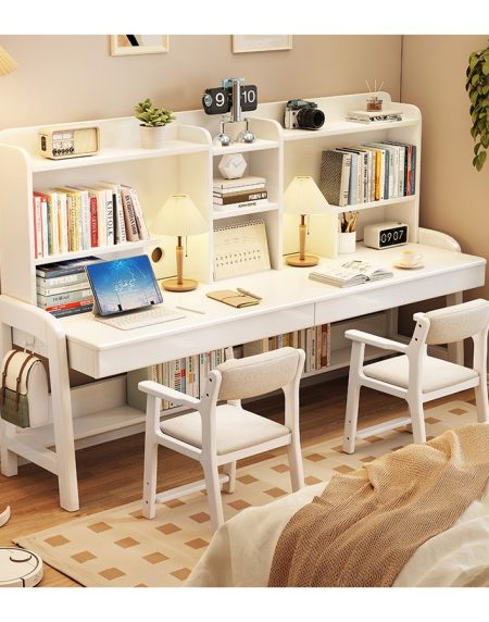 Bàn Học Trẻ Em Gỗ Hiện Đại Có Kệ Sách Cho Hai Bé Bàn Học Trẻ Em Gỗ Hiện Đại Có Kệ Sách Cho Hai Bé