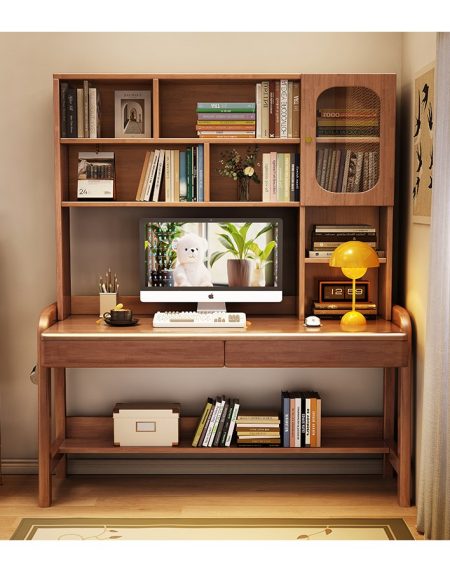 Bàn Học Trẻ Em Gỗ Hiện Đại Có Tủ Kệ