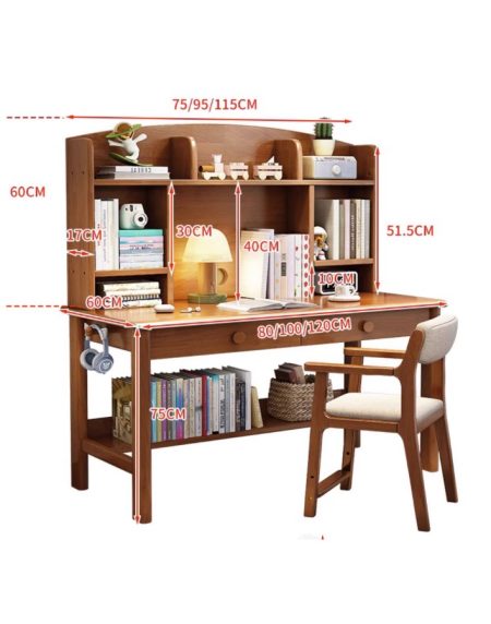 Bàn Học Trẻ Em Gỗ Tự Nhiên Kiểu Dáng Hiện Đại Bền Bỉ