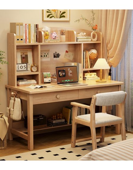 Bàn Học Trẻ Em Gỗ Tự Nhiên Kiểu Dáng Hiện Đại Bền Bỉ