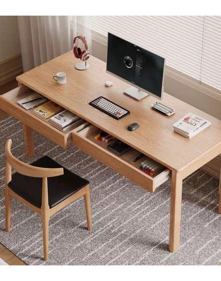 Bàn Học Trẻ Em Gỗ Tự Nhiên Thiết Kế Đơn Giản Bền Bỉ