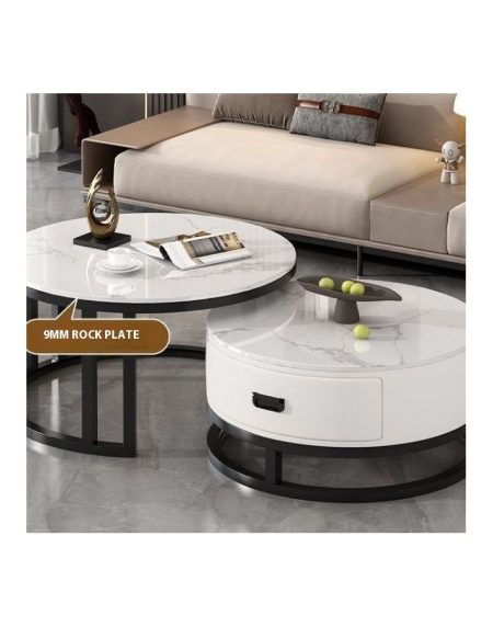 Bàn Trà Đá Cao Cấp Hiện Đại Cho Phòng Khách Nhỏ