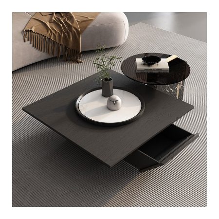 Bàn Trà Đá Hiện Đại Wabi-sabi Có Ngăn Kéo
