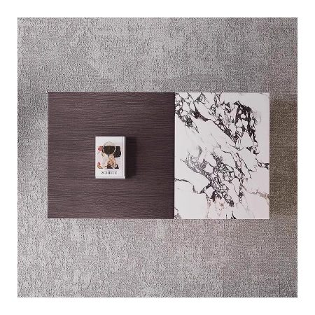 Bàn Trà Đá Hình Chữ Nhật Sang Trọng Có Ngăn Kéo