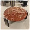 Bàn Trà Đá Marble Đỏ Tím Gỗ Sồi Tối Giản Bàn Trà Đá Marble Đỏ Tím Gỗ Sồi Tối Giản
