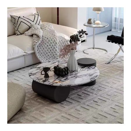 Bàn Trà Đá Marble Gỗ Tự Nhiên Phong Cách Pháp Cao Cấp