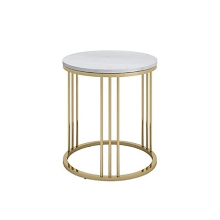 Bàn Trà Đá Marble Hiện Đại Chân Kim Loại Gấp Gọn