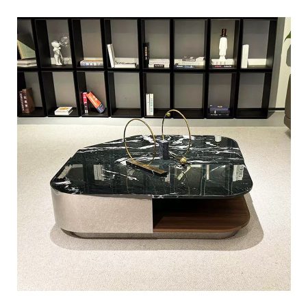 Bàn Trà Đá Marble Hình Irregular Hiện Đại