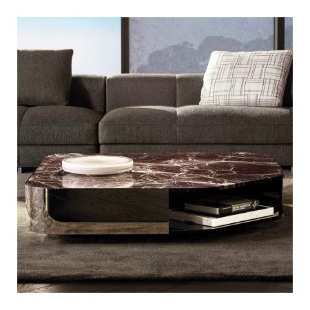Bàn Trà Đá Marble Hình Irregular Hiện Đại