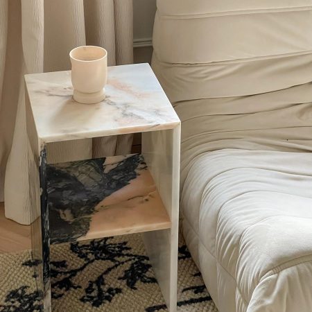 Bàn Trà Đá Marble Hình Irregular Sang Trọng