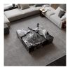 Bàn Trà Đá Marble Khung Gỗ Tối Giản Sang Trọng