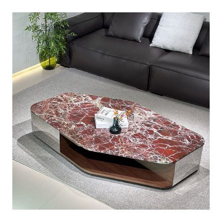 Bàn Trà Đá Marble Tối Giản Có Ngăn Kéo Hiện Đại